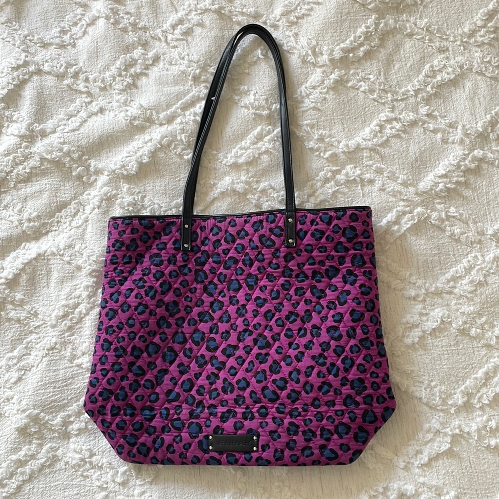 Vera Bradley leopard tote bag